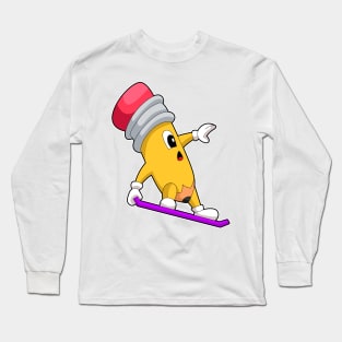 Pencil Snowboard Winter sports Long Sleeve T-Shirt